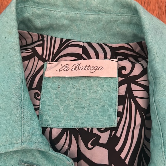La Bottega Mint Green Jacket Size Medium/Large - Picture 2 of 2